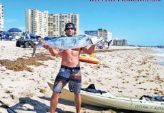 Joe Hector with a nice king caught from his kayak.
