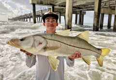 Mateo Burrell aka @mb_snookin went swimming to land this fat snook.