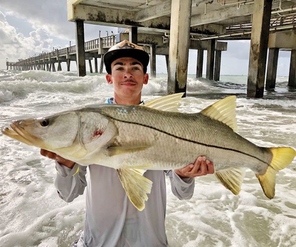 Mateo Burrell aka @mb_snookin went swimming to land this fat snook.