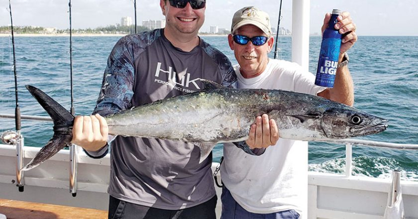Nice kingfish for these happy anglers on a trip with Fishing Headquarters.