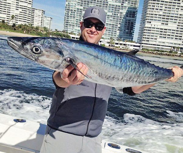 Smoker kingfish caught on a charter with Fishing Headquarters.