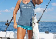 Rhonda Bunker slayed a nice kingfish with Father and Son Sportfishing.