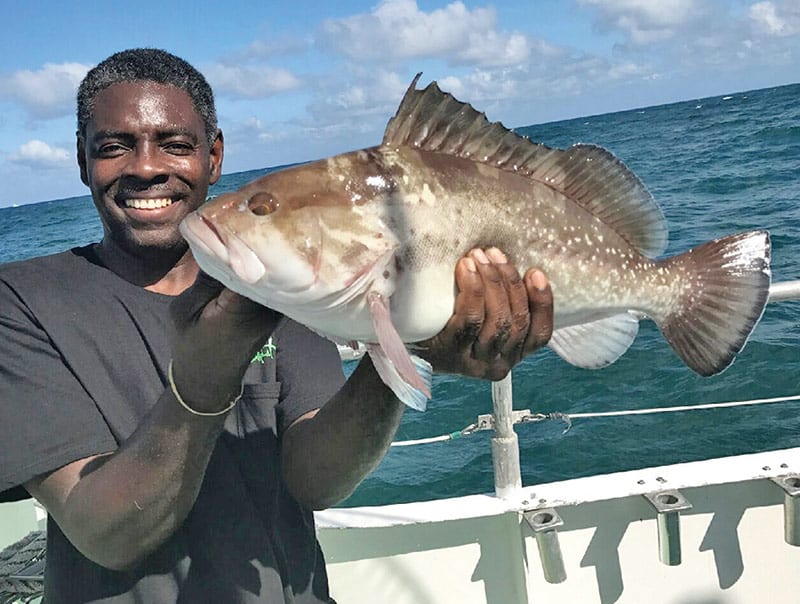 This lucky gag grouper was released to fight another day.