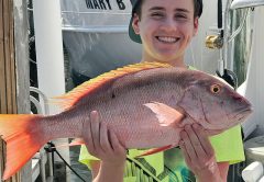 Nice mutton snapper for this young angler.