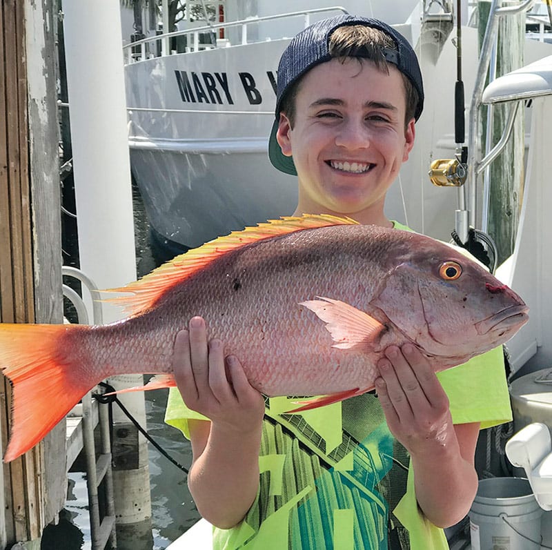 Nice mutton snapper for this young angler.
