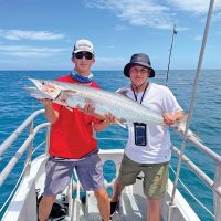 Solid kingfish caught aboard the Catch My Drift.