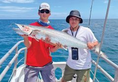 Solid kingfish caught aboard the Catch My Drift.