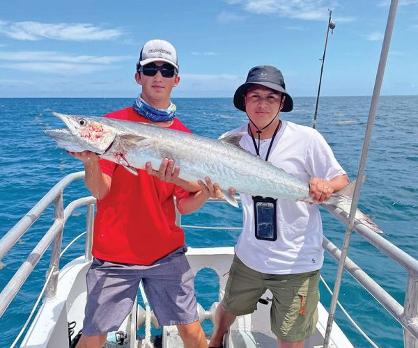 Solid kingfish caught aboard the Catch My Drift.