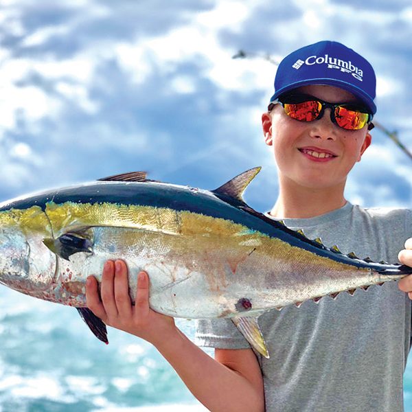 Nice tuna caught by this lucky angler fishing with New Lattitude Sportfishing.