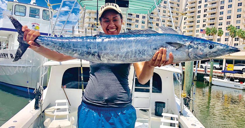Nice wahoo catch for this lucky angler fishing with New Lattitude.
