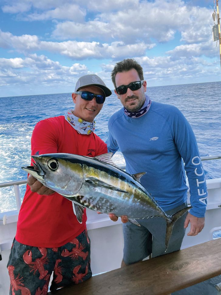 Check out this beauty of a blackfin tuna caught with Fishing Headquarters.