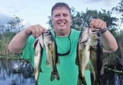 U.S. Army Bill with a nice stringer of bass.