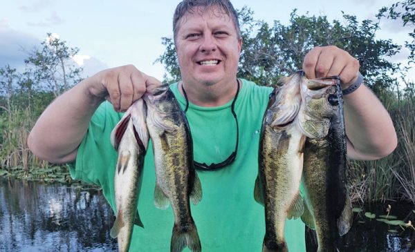 U.S. Army Bill with a nice stringer of bass.