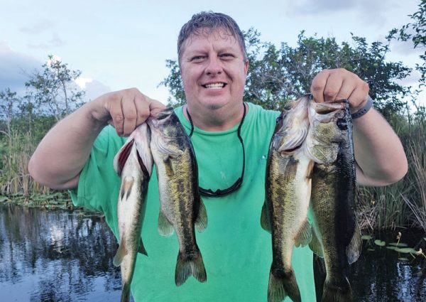 U.S. Army Bill with a nice stringer of bass.