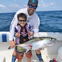 Rafael caught his first blackfin with Capt. Ryan Palmer and it was a stud!