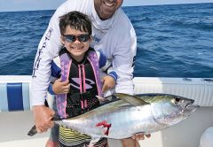Rafael caught his first blackfin with Capt. Ryan Palmer and it was a stud!
