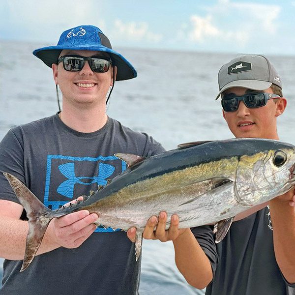 Solid blackfin tuna caught with New Lattitude Sportfishing.