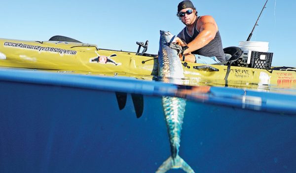 Joe Hector slayed this smoker from his kayak off Pompano Beach.