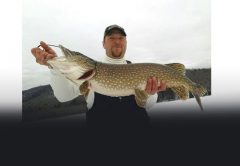 ice fishing for pike