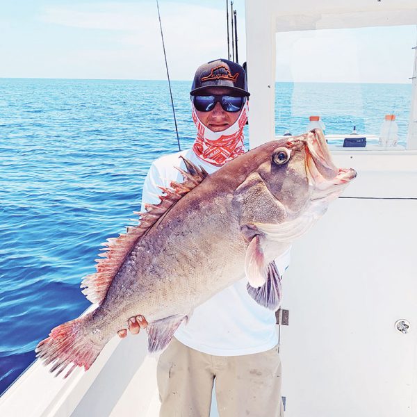 Capt. TJ Ralph of Flatline Sportfishing teamed up with Capt. Vinny Sacks of YB Normal Sportfishing and bagged a stud snowy grouper.