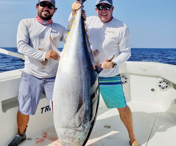 Mike Osborne caught this 71.5 inch bluefin tuna while daytime swordfishing with True Grit Sportfishing.