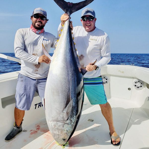 Mike Osborne caught this 71.5 inch bluefin tuna while daytime swordfishing with True Grit Sportfishing.