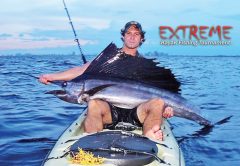 Joe Hector with a late afternoon sailfish catch and release.
