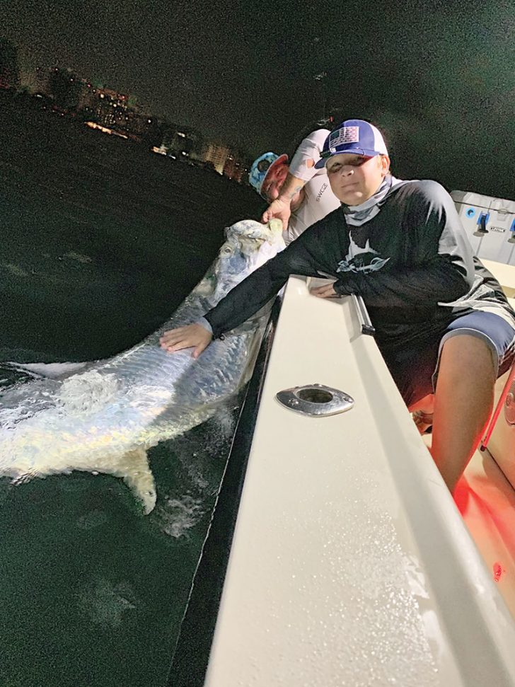 Reed celebrated his 13th birthday with a monster tarpon while fishing with Capt. Fraser Simpson.