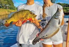 Capt. Johnny and his girlfriend Laura are dialed in on Lake Ida.