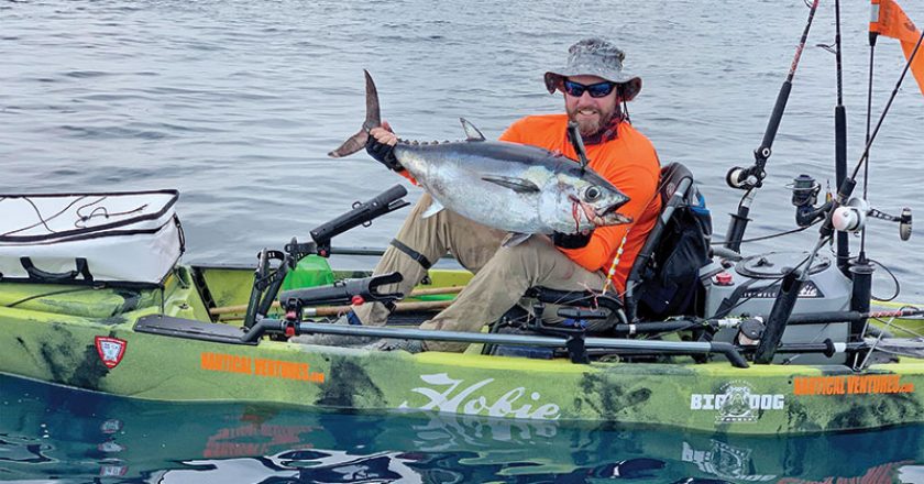 Shaun Roles caught his personal best blackfin tuna by slow pitch jigging.
