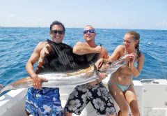 Ali caught her first sailfish with Team Nice Racks and it was love at first sight.