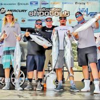 The Skinny Fishing Team with a respectable catch in the Saltwater Shootout.