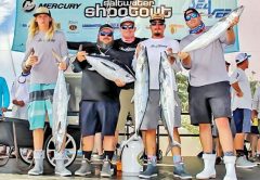 The Skinny Fishing Team with a respectable catch in the Saltwater Shootout.