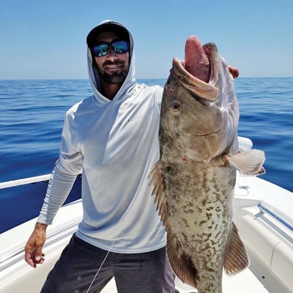 Ryan Caravello brought in a hefty Brevard grouper.