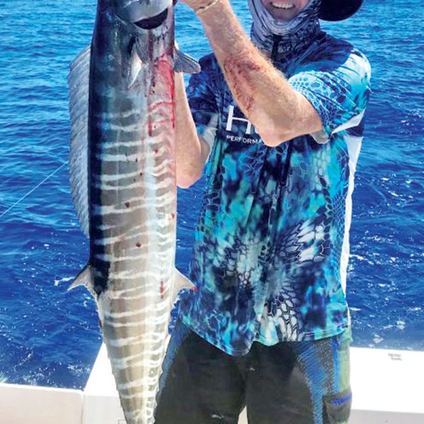 Nice wahoo caught by Chuck Burley.