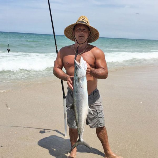 Al Roye with a 38-inch Melbourne Beach king.