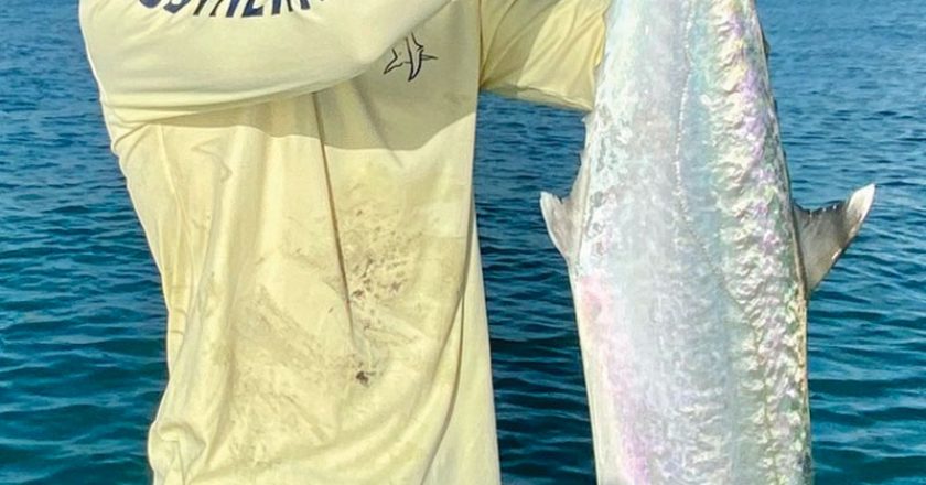 Jon scored a nice Kingfish off the beach on a recent trip with Going Coastal Charters.