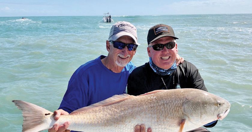 Big red for Dave fishing with Capt. Glyn Austin of Going Coastal Charters.