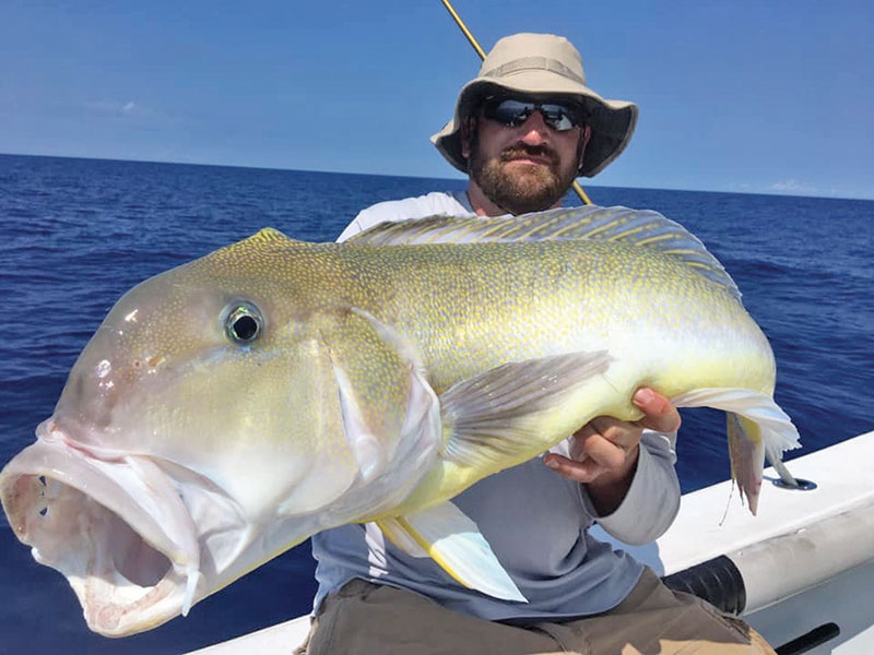 Deep dropping trip produced golden tilefish.