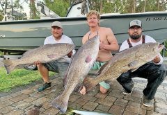 Tucker, Cav and Ronnie got these three beauties on the first day of grouper season...and caught three more just like 'em on day two!
