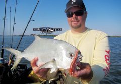 Brian Nelli with a nice pompano on sailfish flats