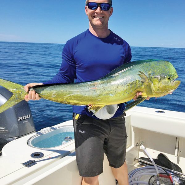 Ryan Sheedy landed this respectable mahi fishing offshore near Port Canaveral.