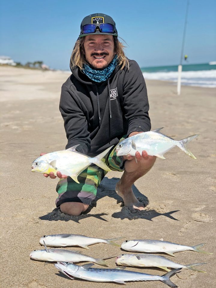 Limit of pompano and a sole Spanish mackerel.