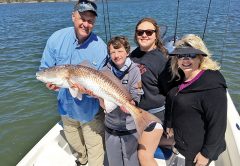 This is the month that anglers can hook some of the biggest redfish of the year in this portion of the lagoon system, like Greg Spurling and his family did.