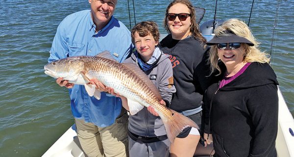 This is the month that anglers can hook some of the biggest redfish of the year in this portion of the lagoon system, like Greg Spurling and his family did.