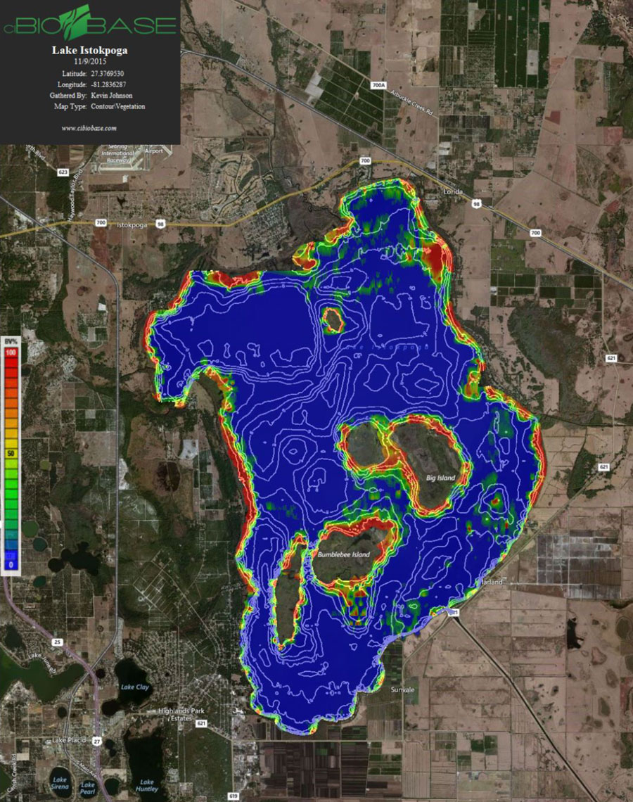 Lake Istokpoga Fishing Map Highland Lake Profiles: Lake Istokpoga | Coastal Angler & The Angler  Magazine