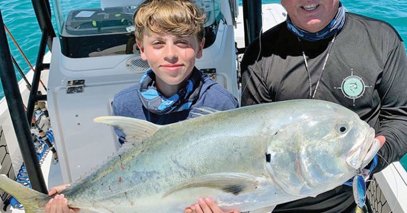 Eric and his boys had a blast catching sharks, jacks and macks with Capt. Glyn Austin of Going Coastal Charters.