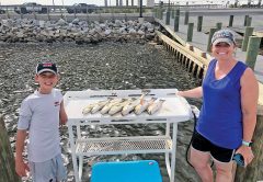 A nice summertime haul with Choctawhatchee Bay Fishing Charters and Capt. Brad Bishop.
