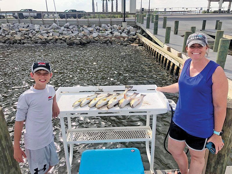 A nice summertime haul with Choctawhatchee Bay Fishing Charters and Capt. Brad Bishop.