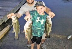 A nice tournament bag for Nic Jeter and stepson Paxton.